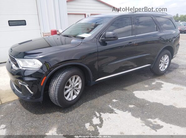 1C4RDJAG2MC544565 2021 DODGE DURANGO Black Առջևի ձախ երեք քառորդ տեսարան