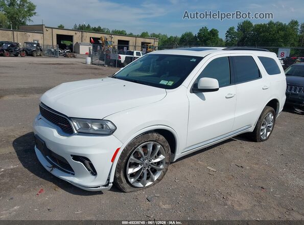 1C4RDJAG2MC804818 2021 DODGE DURANGO White Передня ліва чверть