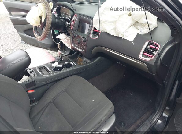 1C4RDJAG4JC116833 2018 DODGE DURANGO Black წინა სალონის ხედი