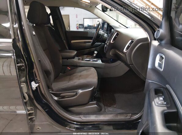 1C4RDJAG4KC744439 2019 DODGE DURANGO Black Widok wnętrza z przodu