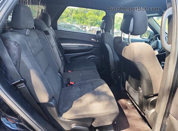 1C4RDJAG5JC490416 2018 DODGE DURANGO Black Rear seats view