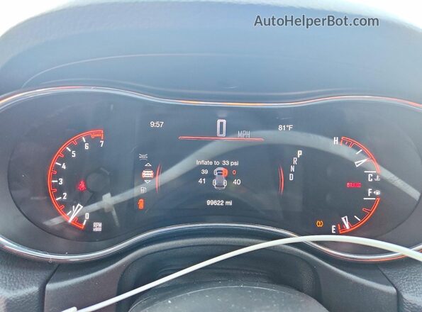 1C4RDJAG5JC490416 2018 DODGE DURANGO Black Instrument cluster view