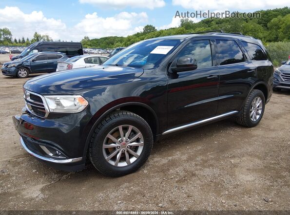 1C4RDJAG6GC477537 2016 DODGE DURANGO Черный Передняя левая четверть