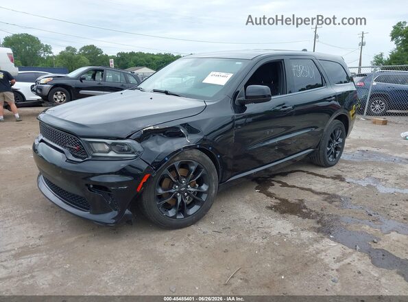 1C4RDJAG6NC160175 2022 DODGE DURANGO Black Առջևի ձախ երեք քառորդ տեսարան