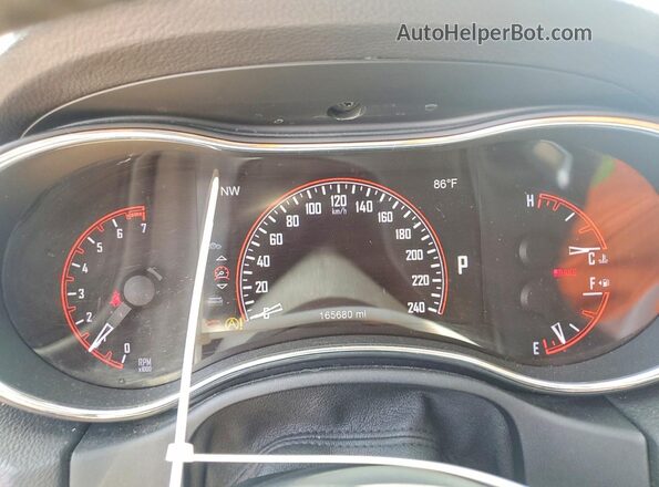 1C4RDJAG7HC833897 2017 DODGE DURANGO White Սարքավորումների վահանակի տեսք