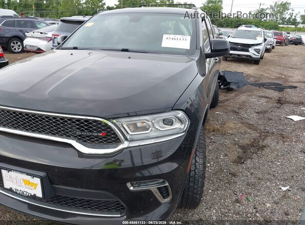 1C4RDJAG9MC609475 2021 DODGE DURANGO Black Передня ліва чверть