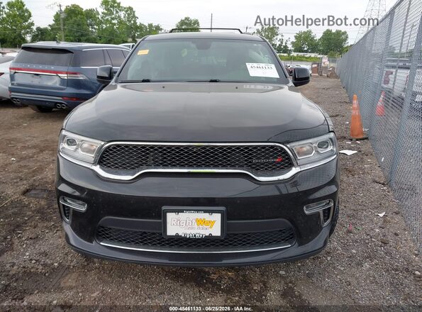 1C4RDJAG9MC609475 2021 DODGE DURANGO Black Вид щитка приладів