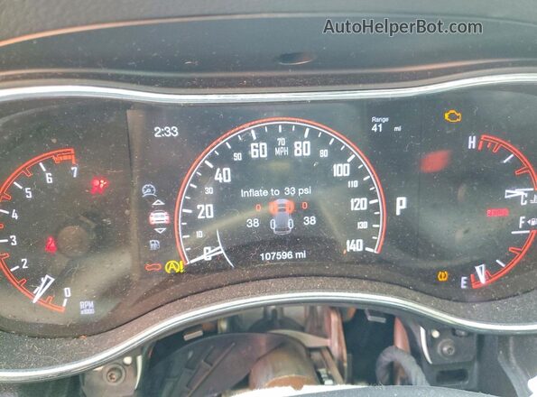 1C4RDJDG1HC957904 2017 DODGE DURANGO Gray Սարքավորումների վահանակի տեսք