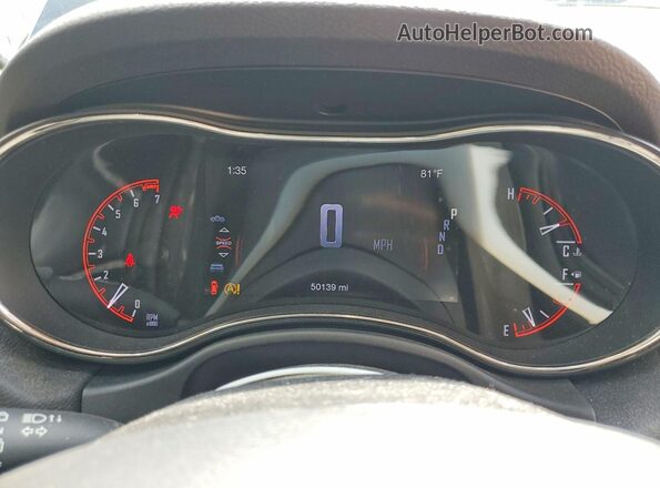 1C4RDJDG1LC107599 2020 DODGE DURANGO Black Вид щитка приладів