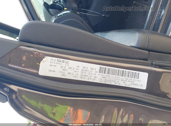 1C4RDJDG2GC341028 2016 DODGE DURANGO Black ძრავის განყოფილების ხედი
