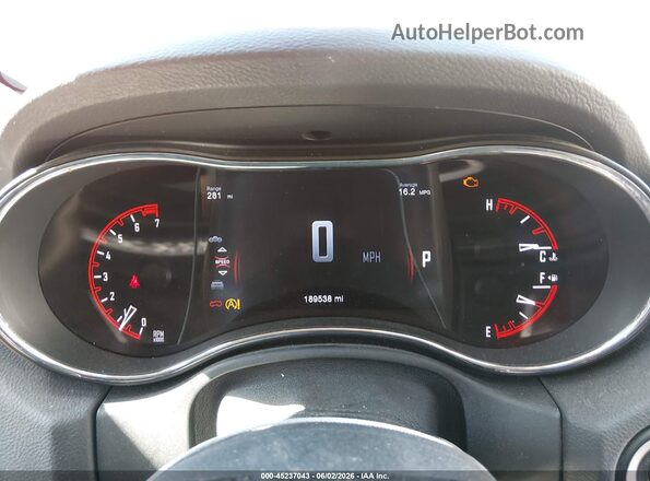 1C4RDJDG3GC484411 2016 DODGE DURANGO Burgundy Vista de los asientos traseros