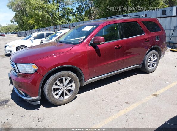 1C4RDJDG3GC484411 2016 DODGE DURANGO Burgundy Vista tres cuartos delantera izquierda