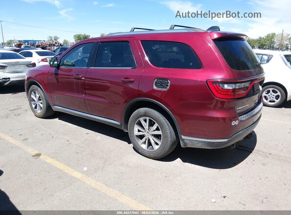 1C4RDJDG3GC484411 2016 DODGE DURANGO Burgundy Trasero izquierdo