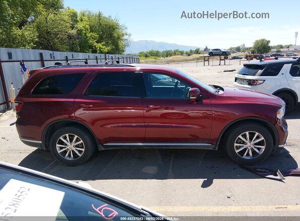 1C4RDJDG3GC484411 2016 DODGE DURANGO Burgundy Vista interior trasera