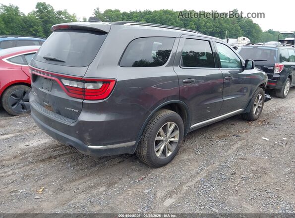 1C4RDJDG4GC353536 2016 DODGE DURANGO Gray Задня права чверть