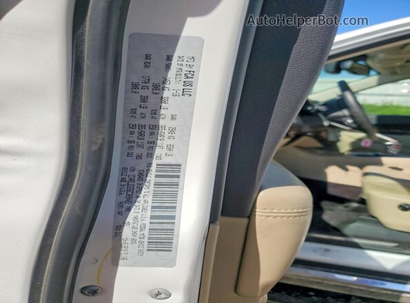 1C4RDJDG5GC309402 2016 DODGE DURANGO White Widok naklejki z numerem VIN