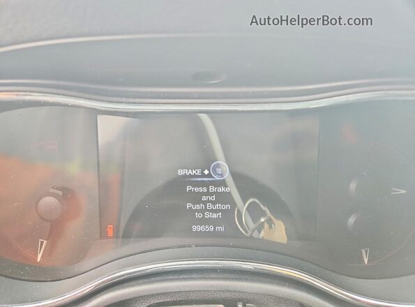 1C4RDJDG5HC781018 2017 DODGE DURANGO Black Instrument cluster view