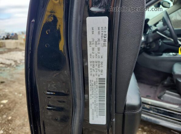 1C4RDJDG5HC781018 2017 DODGE DURANGO Black VIN sticker view