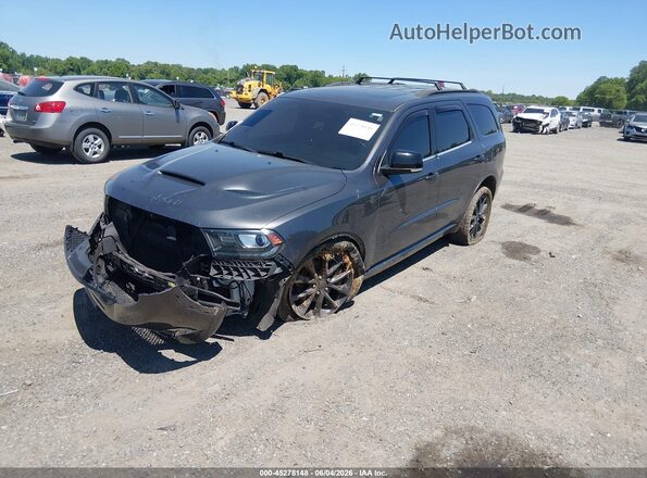 1C4RDJDG5JC462269 2018 DODGE DURANGO Gray Front left