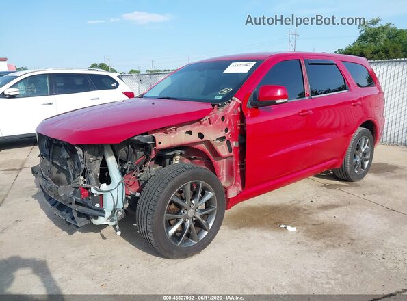 1C4RDJDG6JC354856 2018 DODGE DURANGO Red Front left