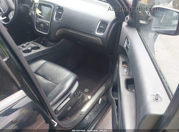 1C4RDJDG7HC661379 2017 DODGE DURANGO Black Widok wnętrza z przodu