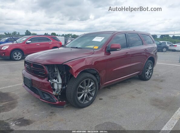 1C4RDJDG7HC870427 2017 DODGE DURANGO Burgundy Vista tres cuartos delantera izquierda