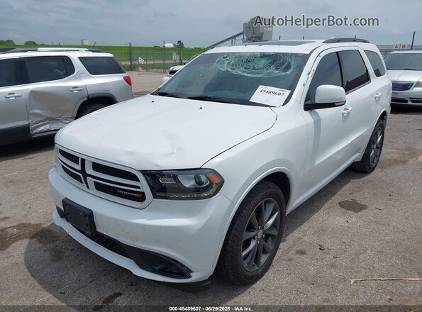 1C4RDJDG7JC346233 2018 DODGE DURANGO White Vista tres cuartos delantera izquierda