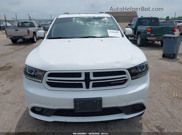 1C4RDJDG7JC346233 2018 DODGE DURANGO White Vista del cuadro de instrumentos