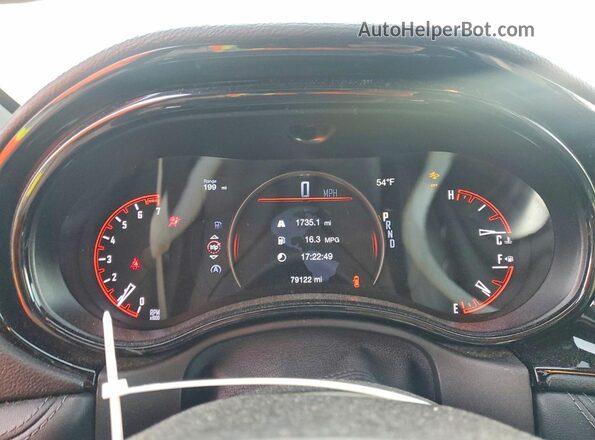 1C4RDJDG7NC220119 2022 DODGE DURANGO Black Սարքավորումների վահանակի տեսք