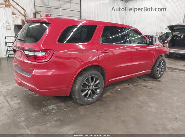 1C4RDJDG8JC307165 2018 DODGE DURANGO Red Rear right