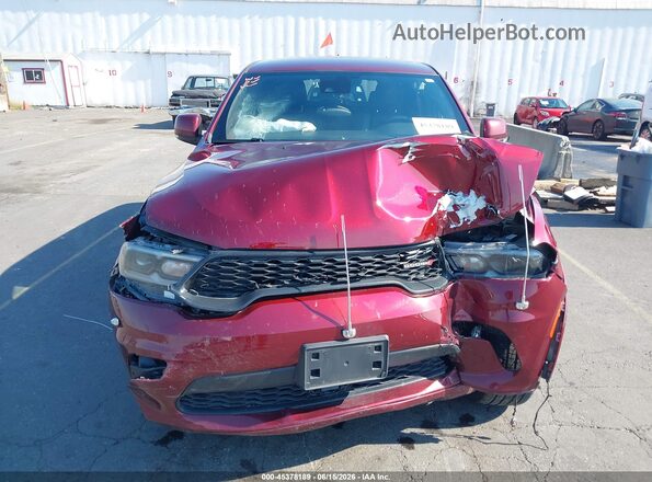 1C4RDJDG8NC219769 2022 DODGE DURANGO Burgundy Vista del cuadro de instrumentos