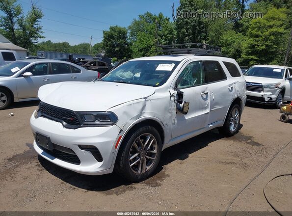 1C4RDJDG8PC585427 2023 DODGE DURANGO White Передня ліва чверть
