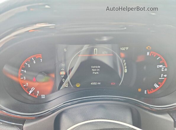 1C4RDJDG8TC265678 2026 DODGE DURANGO Gray Вид щитка приладів