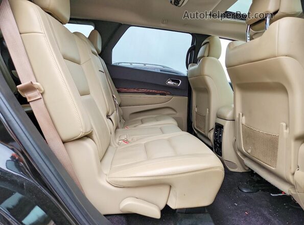 1C4RDJDG9GC403301 2016 DODGE DURANGO Black Widok wnętrza z tyłu
