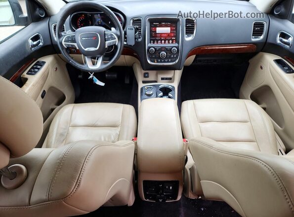 1C4RDJDG9GC403301 2016 DODGE DURANGO Black Widok deski rozdzielczej