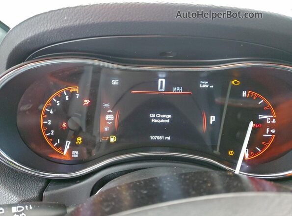 1C4RDJDG9HC748619 2017 DODGE DURANGO Black Вид щитка приладів