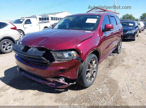 1C4RDJDG9HC791115 2017 DODGE DURANGO Red Передня ліва чверть