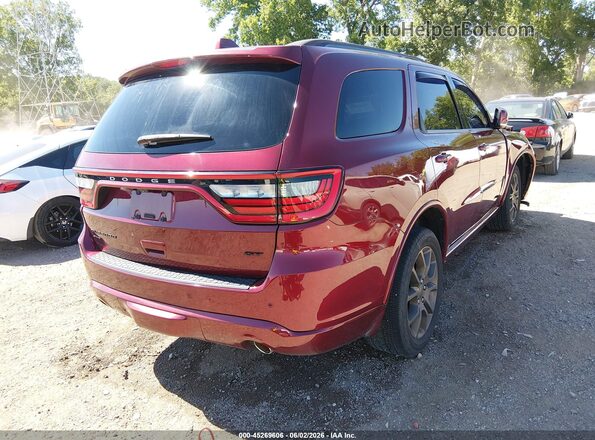 1C4RDJDG9HC791115 2017 DODGE DURANGO Red Задня права чверть