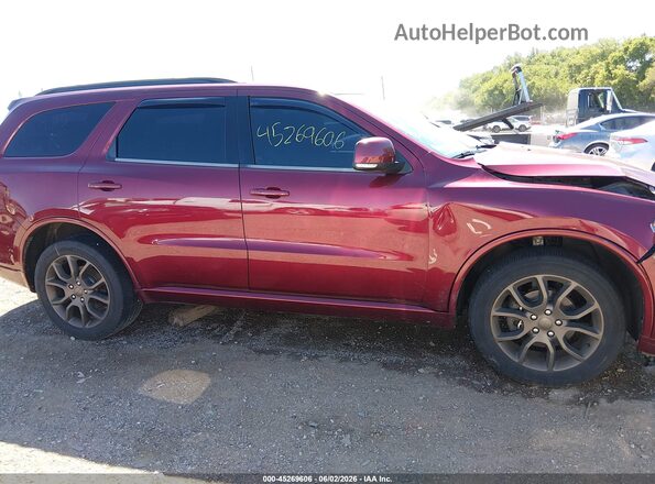1C4RDJDG9HC791115 2017 DODGE DURANGO Red Вид щитка приладів