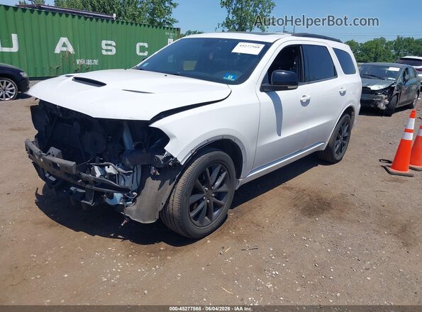 1C4RDJDGXJC486535 2018 DODGE DURANGO White Առջևի ձախ երեք քառորդ տեսարան