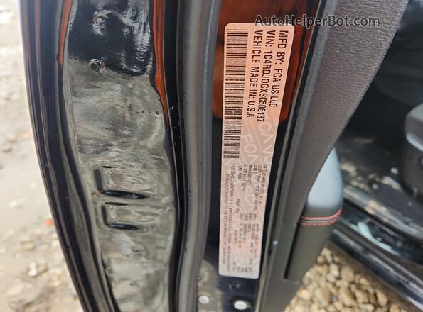 1C4RDJDGXSC506137 2025 DODGE DURANGO Черный Вид наклейки с VIN-кодом