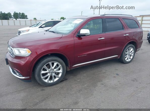 1C4RDJEG5KC658471 2019 DODGE DURANGO Maroon წინა მარცხენა ხედი სამი მეოთხედიდან