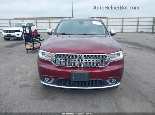 1C4RDJEG5KC658471 2019 DODGE DURANGO Maroon ხელსაწყოთა პანელის ხედი