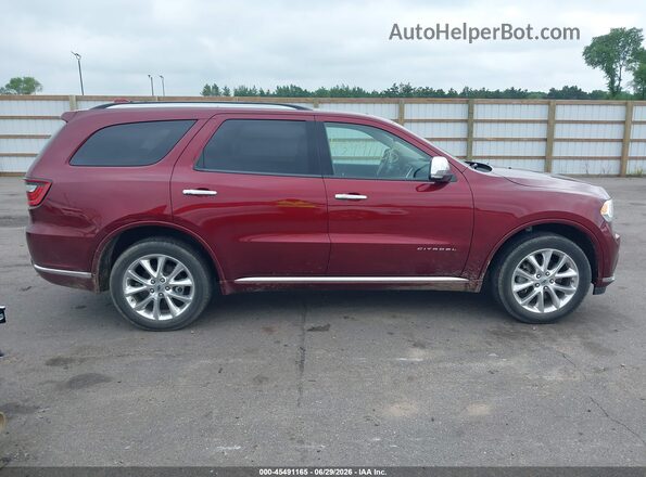 1C4RDJEG5KC658471 2019 DODGE DURANGO Maroon უკანა სალონის ხედი