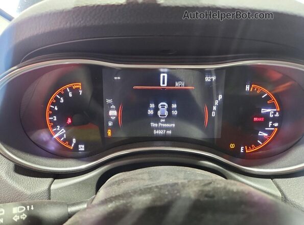 1C4RDJFG3LC215381 2020 DODGE DURANGO Черный Вид щитка приборов