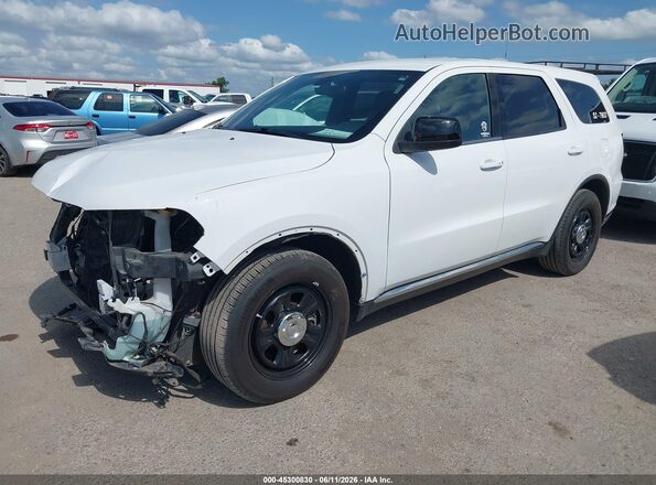 1C4RDJFG4PC579637 2023 DODGE DURANGO White წინა მარცხენა ხედი სამი მეოთხედიდან