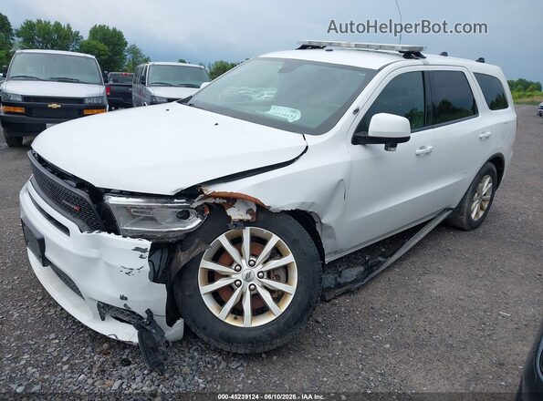 1C4RDJFG8LC431811 2020 DODGE DURANGO White Vista tres cuartos delantera izquierda