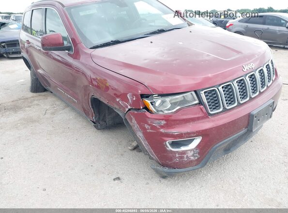 1C4RJEAG0JC311909 2018 JEEP GRAND CHEROKEE Maroon წინა ხედი