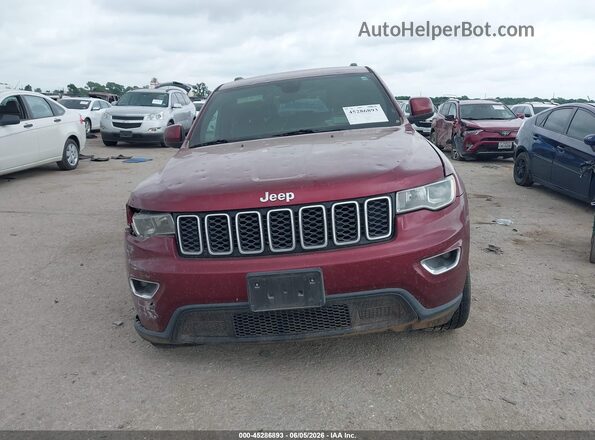 1C4RJEAG0JC311909 2018 JEEP GRAND CHEROKEE Maroon წინა პანელის ხედი