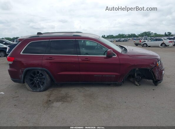 1C4RJEAG0JC311909 2018 JEEP GRAND CHEROKEE Maroon ხელსაწყოთა პანელის ხედი